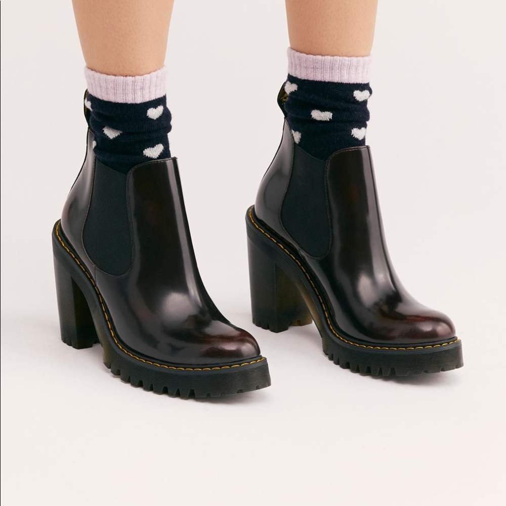 Dr. Martens Cherry Red Hurston Chelsea Boots